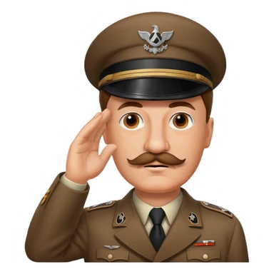 Hitler saluting sticker