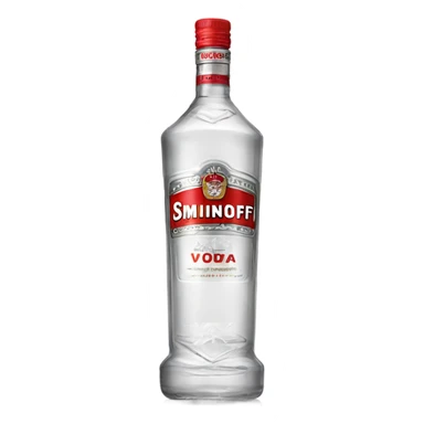 Smirnoff vodka clear sticker