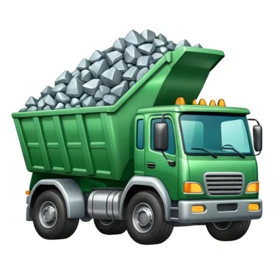green truck with silver ore sticker