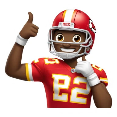 Kansas City Chiefs thumbs up  sticker