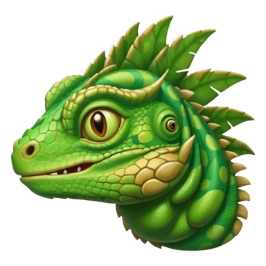 iguana's face dizzy with the eyes that have like swirls sticker