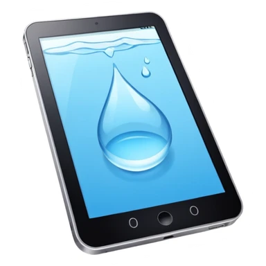 E reader in acqua  sticker