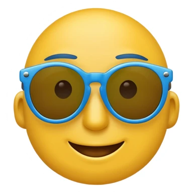 😎 emoji woth multiple colour sunglass sticker