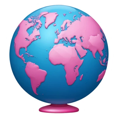 mix light pink dark pink and white girly globe with WWW in big letters under it.
It looks like an internet bar icon. sticker