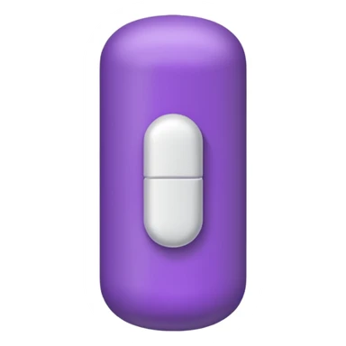 Pill purple sticker