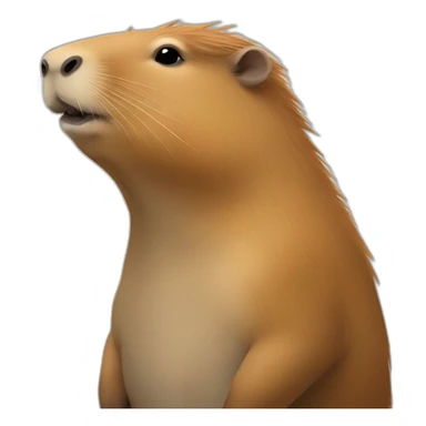 Capybara sur mouette sticker