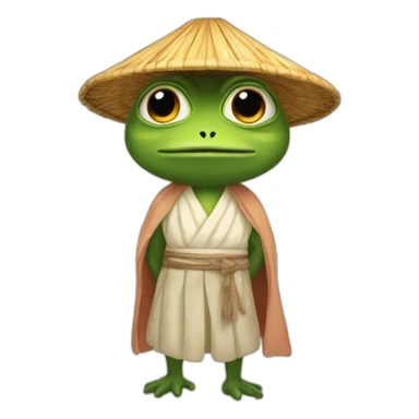 rising sun pepe sticker