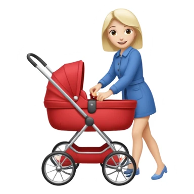 pram walk sticker