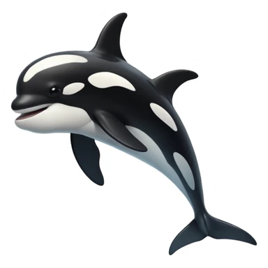 Orca without the eyes sticker