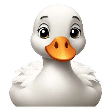 A cute little goose  sticker