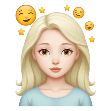 a beautiful girl dreaming sticker