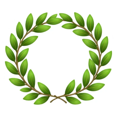 Laurel wreath sticker
