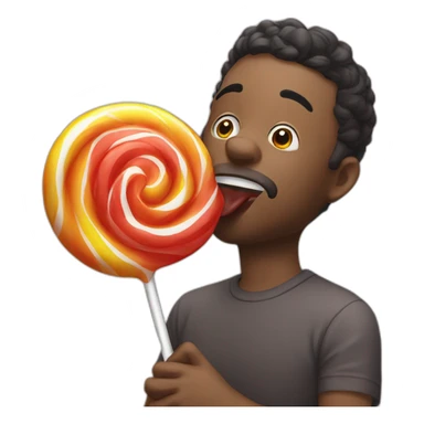 sucking lolipop sticker