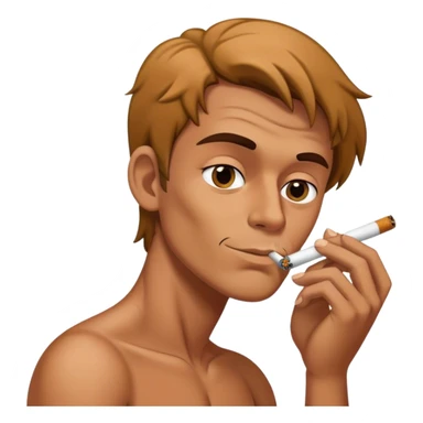 Un mec qui fume une gros joint sticker