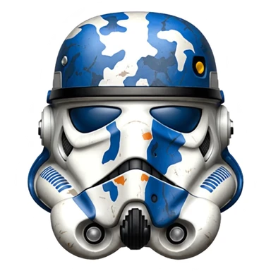 Stormtrooper Helmet in blue camo sticker