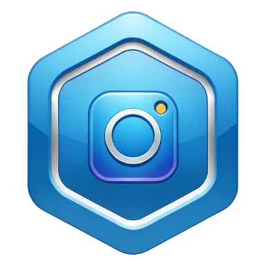 Instagram verification badge emoji with eight edges sticker