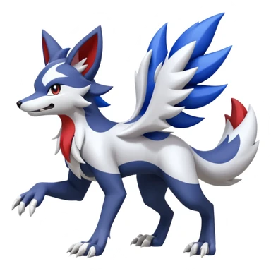 Koraidon-Lycanroc(midnight form)-Lugia-fusion  sticker