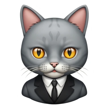 cat mafia dead, eyes X sticker