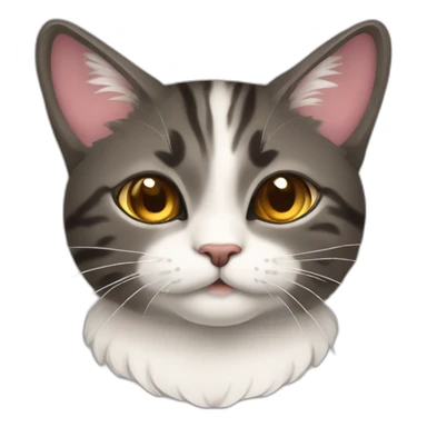 gato voador com asas de borboleta sticker