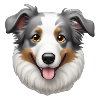 Seal merle Border collie sticker