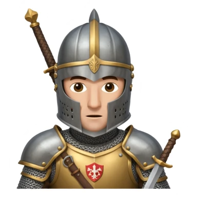 Monty pyton knight with full face covered helmet half body sticker