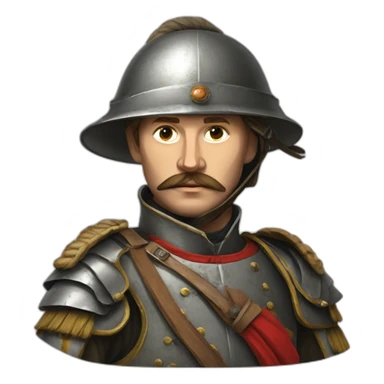 16th century polish infantryman sticker