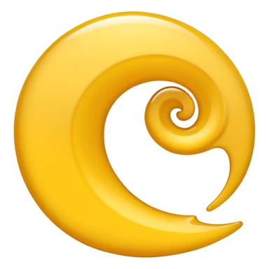 Thin Yellow swirl sticker