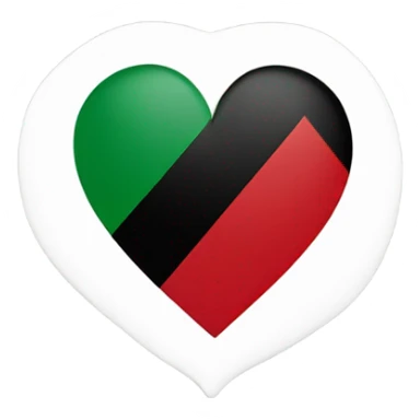 Crest an emoji with just the words “I LOVE YOU” with Palestinian colors sticker