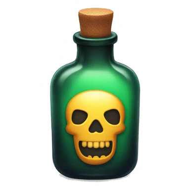 poison bottle sticker