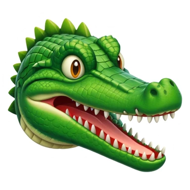 Un avion con cara de cocodrilo  sticker