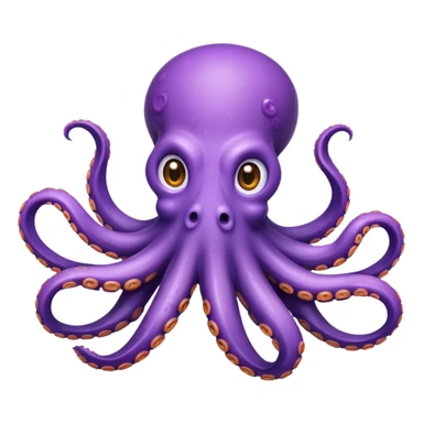 octopus with tentacles spread sticker