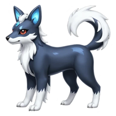 Translucent Magnificent Houndour-Absol-Zorua-Umbreon-fusion (full body) sticker