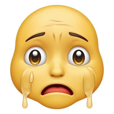 A crying emoji that is drepatic looking sticker