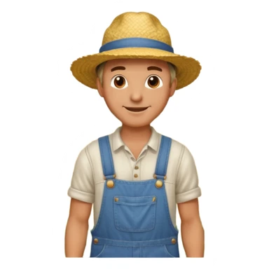 Man in a with farmers sticker