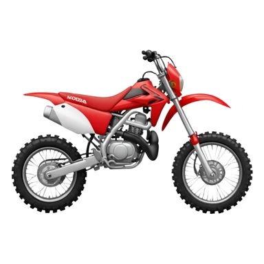 Red Honda dirt bike sticker