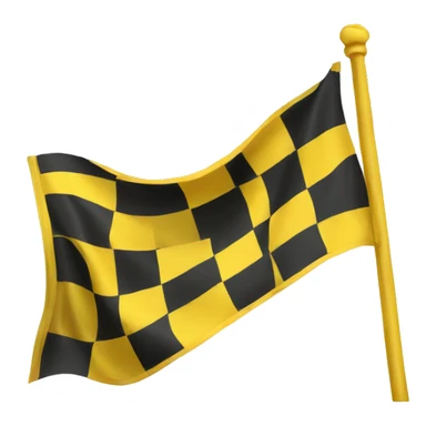 yellow race flag sticker