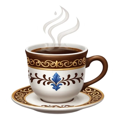 Turkish coffee cup sticker