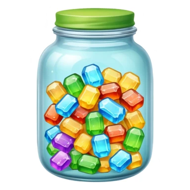 Jar full of sour sugar sticker