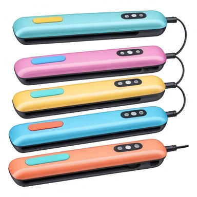 Cute Hair straightner different design sticker