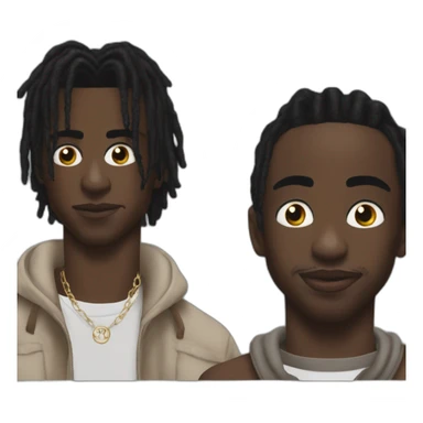 Playboi carti with Travis Scott  sticker