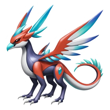 Dialga-Yveltal-Meloetta-Latias-Nargacuga-Noivern-hybrid-fusion-creature, full body sticker