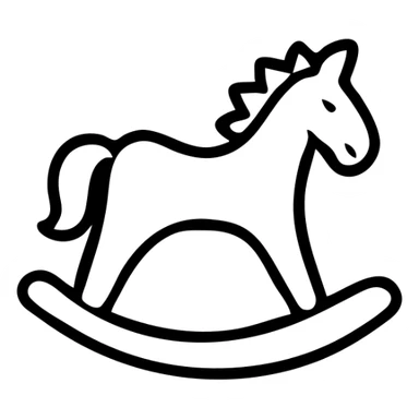 rocking horse toy sticker