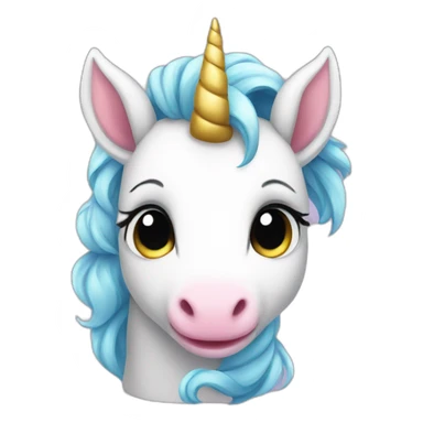 Baby unicorn sticker