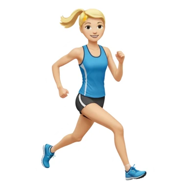 give me a tall, blonde female runner sticker