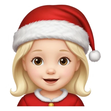 christmas girl but her apperance is like baby, pretty sticker