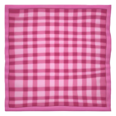 Pink folded plaid blanket sticker