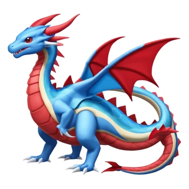 Dragonite-Flygon-Gyarados-Suicune-Kyogre-fusion, full body sticker