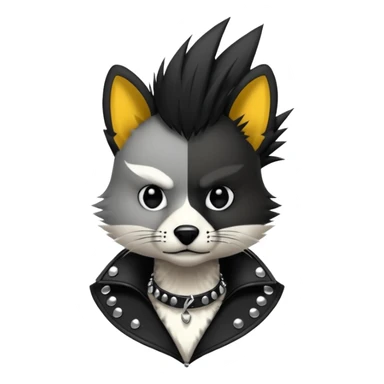 vocalist animal punk sticker