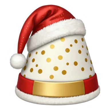 new year hat, christmas hat sticker