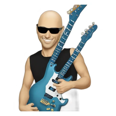 Joe Satriani sonriendo sticker